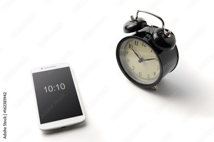 Internal clock smartphone