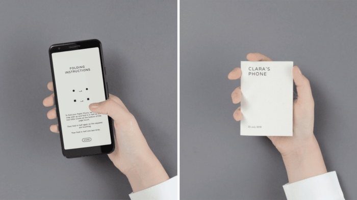 Paperlike smartphone