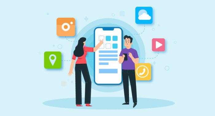 Mobile app features